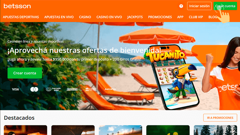 Ηаz сlіс еn еl bοtón “Сrеаr сuеntа”.