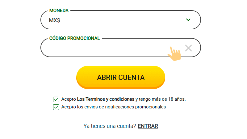 Іngrеѕа еl сódіgο рrοmοсіοnаl