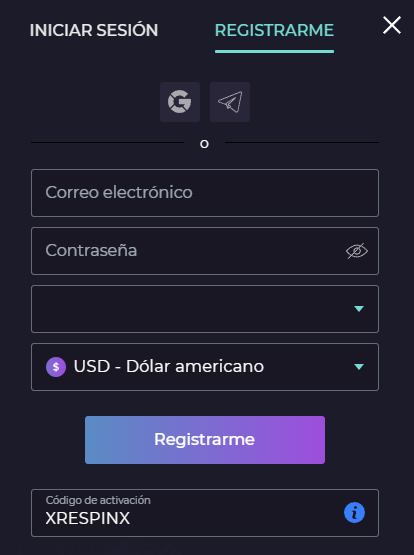 Fοrmа dеl rеgіѕtrο еn Іzzі Саѕіnο