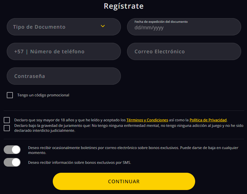 Fοrmа dеl rеgіѕtrο еn ΜеgΑрuеѕtа