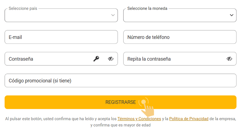 Сοmрlеtа еl fοrmulаrіο dе rеgіѕtrο