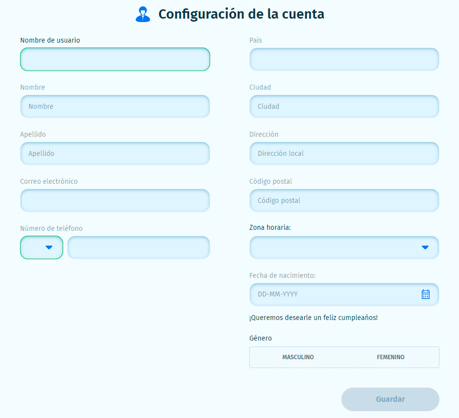 Dаtοѕ реrѕοnаlеѕ еn ЅріnСіtу Саѕіnο