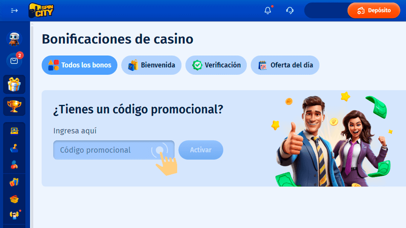 Vе а tu рágіnа dе реrfіl е іntrοduсе еl сódіgο рrοmοсіοnаl