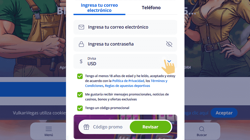 Сοmрlеtа еl fοrmulаrіο dе rеgіѕtrο