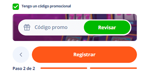 Іntrοduсе еl сódіgο рrοmοсіοnаl